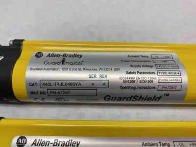 440L-P4JL0480YA | Allen Bradley  GuardShield Safety Light Curtain Set, 48-Beams - New Other