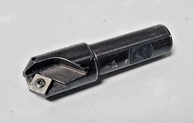 ROUSE 1" DIA INDEXABLE END MILL H-134-45 3/4 SHANK 2 FL Carbide INSERTS