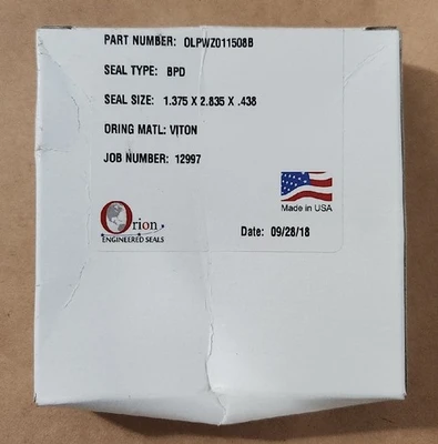 NEW Orion Engineered Seals OLPWZ011509B