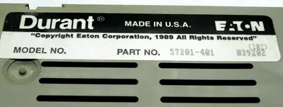 NEW EATON CORPORATION DURANT 57201-401 MONITOR/CONTROL 57201401