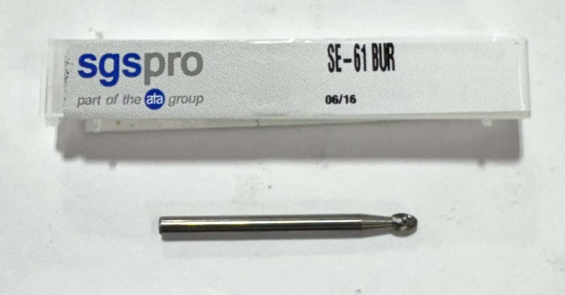 SGS PRO 3/32" Carbide Burr SE-61, Oval Shape, Single Cut
