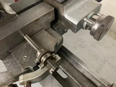 5999-440 Benzinger Inside Turning Horizontal Ring Lathe with Precision Radius Attachment & Lever Operated Cross Slide