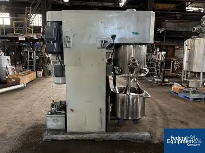 USED Guangzhou Hongyun Machinery 100 Liter Guangzhou Hongyun Machinery Double Planetary Mixer, Model HY-DLH100L, S/S
