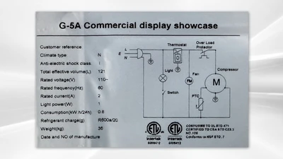 171-0192 Glass Door Self Contained Cooler