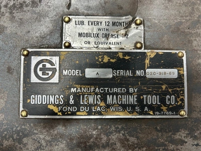 30" GIDDINGS & LEWIS Right Angle Head