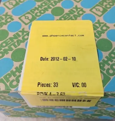 Phoenix Contact PCVK 4-7,62 Terminal Block (Box of 33) loc4C4