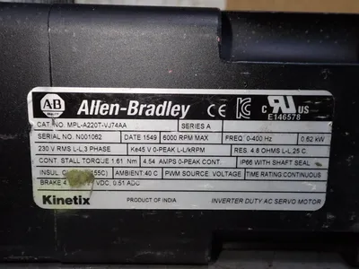 USED ALLEN BRADLEY MPLA220TV074AA