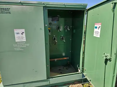 (2016) 500 kVA Pad Mounted Oil Transformer, 4160 pri. volts, 480Y/277 sec. volts