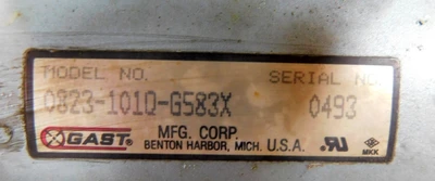 USED GAST 0823-101Q-G583X