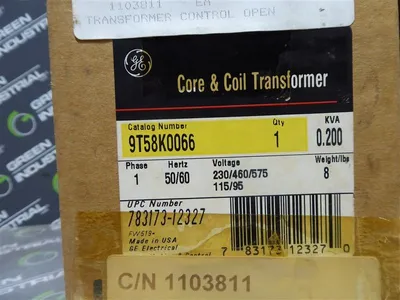 General Electric 9T58K0066 Core & Coil Transformer 0.200 kVA New NIB