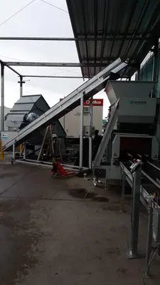 Tray Filler and Bale Breaker Line