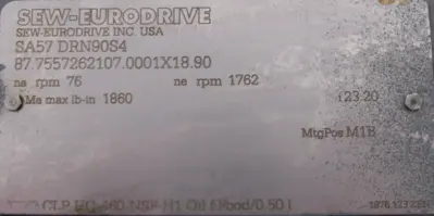 NEW SEW EURODRIVE SA57 DRN90S4 GEARMOTOR 230/460V 23.20 SA57DRN90S4