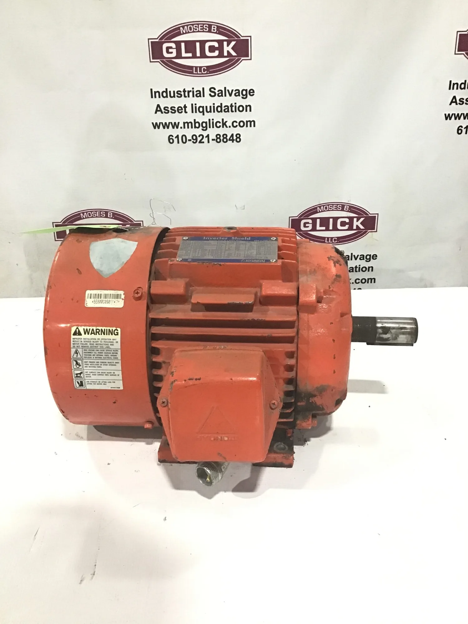 Hyundai HJS213SR235 Inverter Duty AC 3 Phase Motor 7.5HP