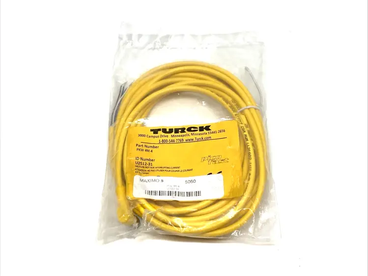 New | in-Stock Turck Picofast Cable M8 Female 4-Pin 4m Misc Electrical & Power Parts Michigan US | Maverick Industrial Sales #1402949