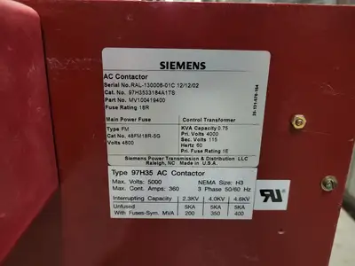 USED SIEMENS 97H3533184A1TS