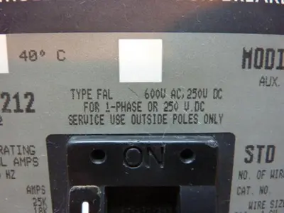 USED SQUARE D FAL360201212