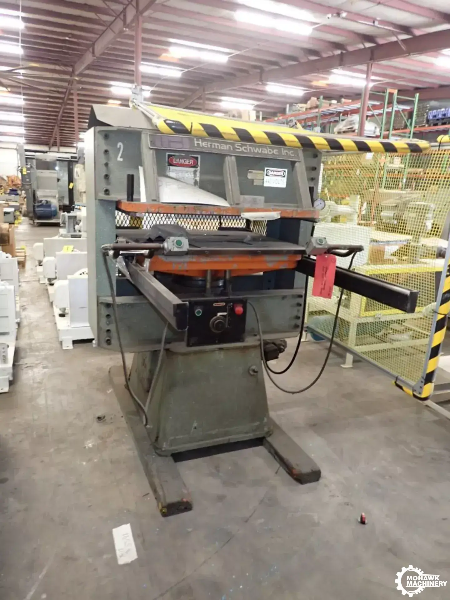 35 TON HERMAN SCHWABE “DG35” HYDRAULIC FLAT BED UP-ACTING DIE CUTTING PRESS