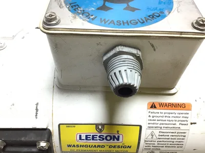 LEESON WASHGUARD C4D17VK10D DC Permanent Magnet Motor 1750 RPM 90V 3.5Amps