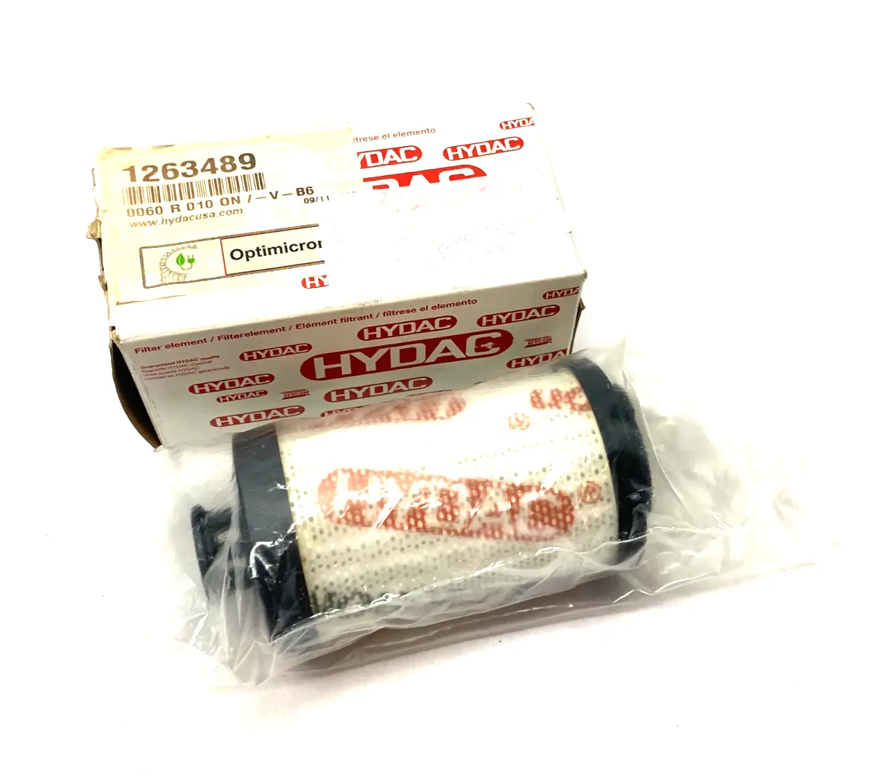 0060R010ON/-V-B6, 1263489 | Hydac 0060R010ON/-V-B6 Optimicron Filter Element 1263489 - New