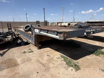 Used 2000 TRAIL KING TK70HT-782 HYDRAULIC DROP DECK TRAILER Lowboy Trailers Texas US | Miedema Asset Management Group #1315857