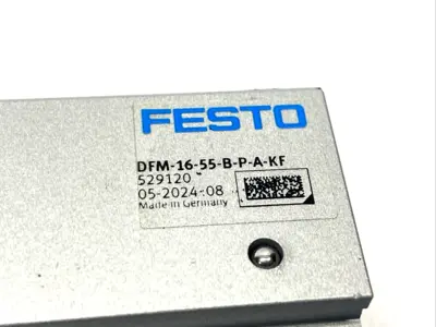 DFM-16-55-B-P-A-KF, 529120 | Festo DFM-16-55-B-P-A-KF Guided Drive Cylinder 16mm Bore 55mm Stroke 529120 - New Other