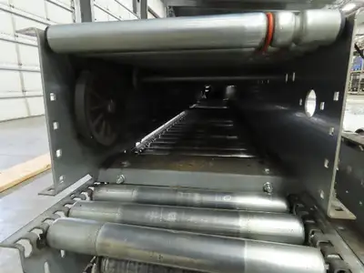 Automotion 15"x 66' Belt Drive Live Roller Bed Conveyor 460V End Drive 95FPM