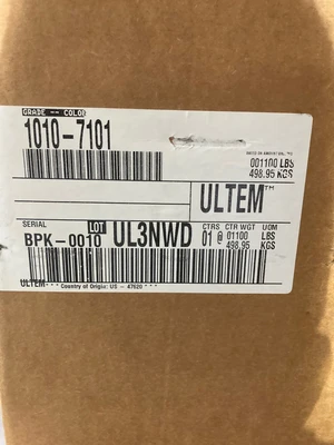 Sabic PEI Ultem 1010 Plastic Pellets Black Resin Injection Molding 10 lbs.