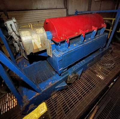 Kemtron KT-1448HD oilfield decanter centrifuge skid, 316SS.