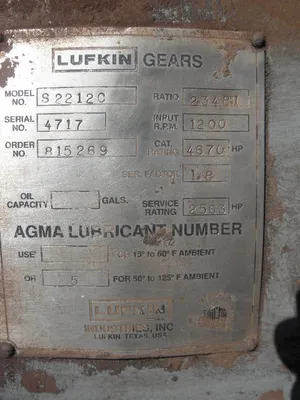 USED LUFKIN S2212C