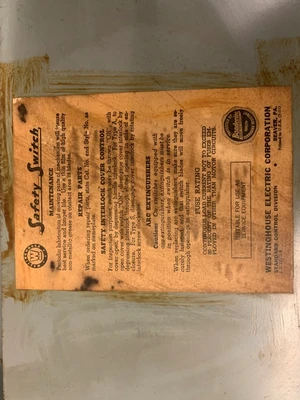 Used WESTINGHOUSE DF-325 Relays & Switches Alabama US | Transamerican Equipment Company #708027