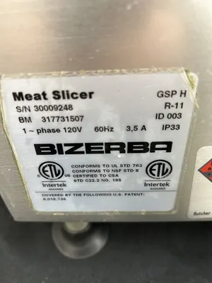 Bizerba GSP H 2011 Manual Deli Slicer Fully Refurbished