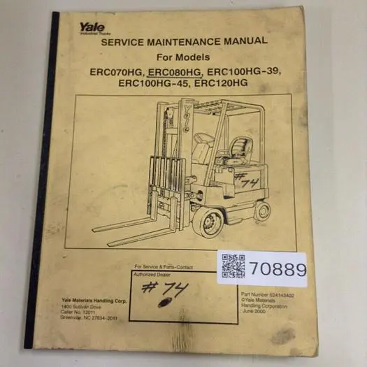 Used YALE 524143402 Manuals Michigan US | Ideal Machinery #567330