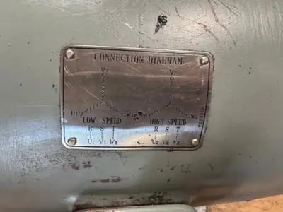 Fuji Electric BRC 492-124 3 Phase Induction Motor 0.87 1.5 hp 0.65 1.1 kW