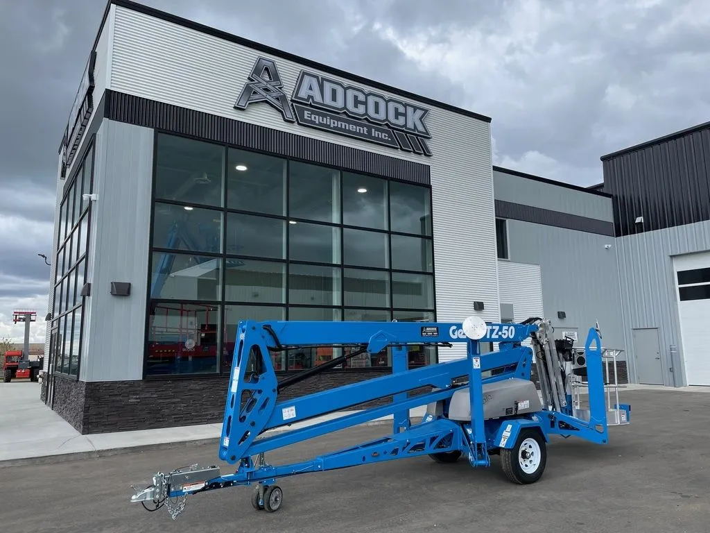 New | in-Stock 2026 GENIE TZ-50 TOWABLE ARTICULATING BOOM LIFT Towable Boom Lifts Alberta CA | Adcock Equipment #1418048