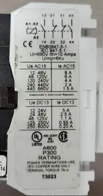 Eaton D15CR22AB SER.B1 Control Relay 120/240v-