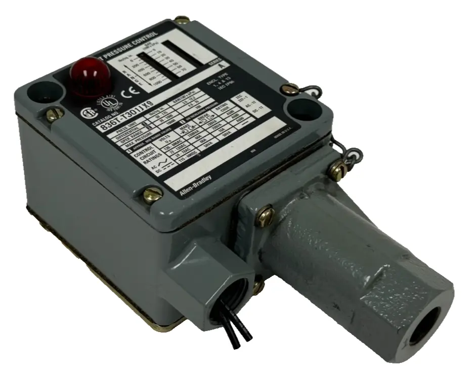 NEW ALLEN BRADLEY 836T-T301JX9 PRESSURE SWITCH SER. A 70-1000PSI