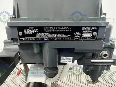 USED FISHER BAUMANN 84161SA SANITARY CONTROL VALVE CV17 W/ FISHER VALVE POSITIONER