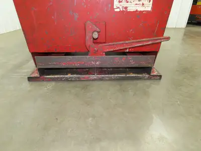 Roura Self Dumping Hopper 1/2 Yard Forklift Steel Dumpster 50x38x32"