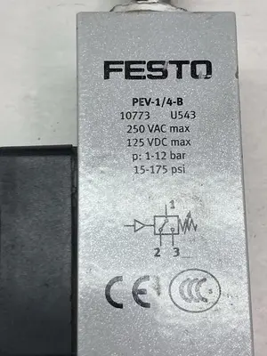 Used FESTO PEV-1/4-B Pressure Switches Ohio US | Surplus Asset Holdings #1547641