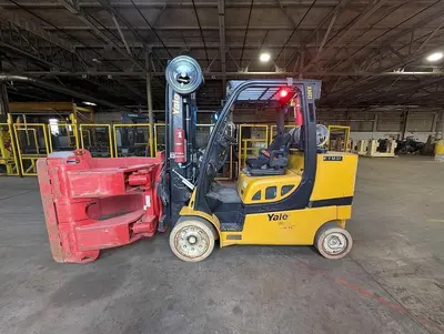 12,000 POUND YALE GC120VXPRS FORKLIFT WITH 72" BOLZONI CLAMP MANUFACTURED 2021