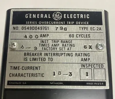 USED GENERAL ELECTRIC 0549D0497G1