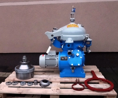 (2) Alfa-Laval MAB 104B-24-60 oil purifiers, SS.