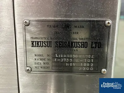 USED Kikusui Kikusui Libra Tablet Press, 36 Station