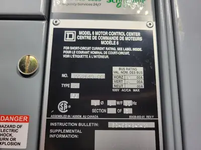 USED SQUARE D MODEL 6