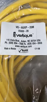 VERTIQUE VQ-AUXP-20M PLC Cable - YELLOW Loc 5K