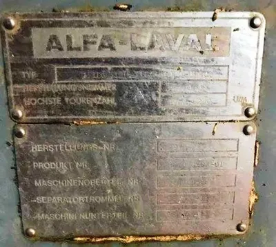 (3) Alfa-Laval FEUX 512U-31C nozzle centrifuges, 316SS.