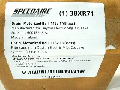 NEW SPEEDAIRE 38XR71 AUTO DRAIN VALVE