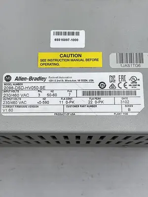 USED ALLEN-BRADLEY ALLEN-BRADLEY 2098-DSD-HV050-SE SER B