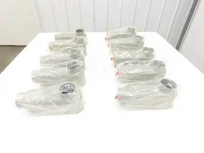 Kraloy LB20 PVC Conduit Body LB 2" Access Fitting Glue In Outdoor Lot of 10
