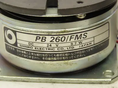 Shinko Electric PB260/FMS Electromagnetic Clutch/Brake 24VDC 9.7A Flange Mount